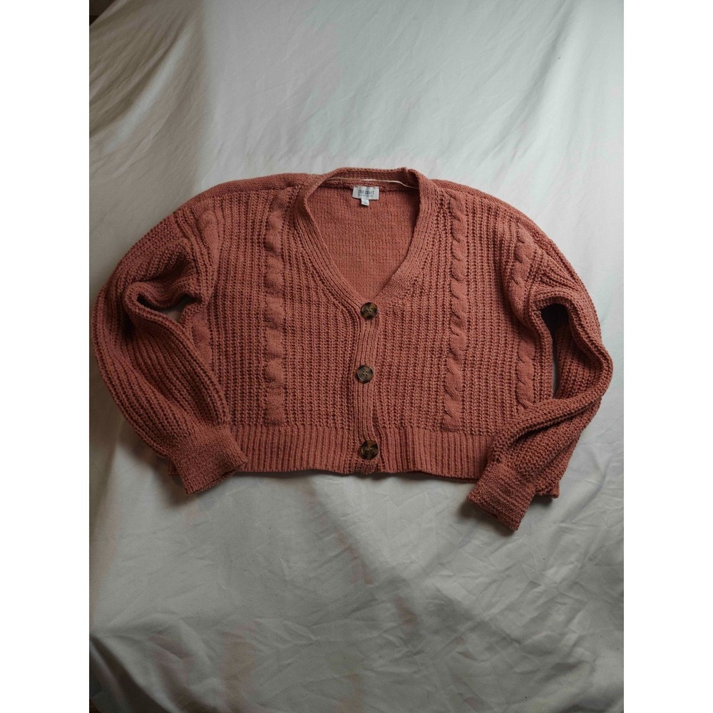 True Craft Sweater Womens M Pink Coastal Grandmacore Cottagecore Spring Layering